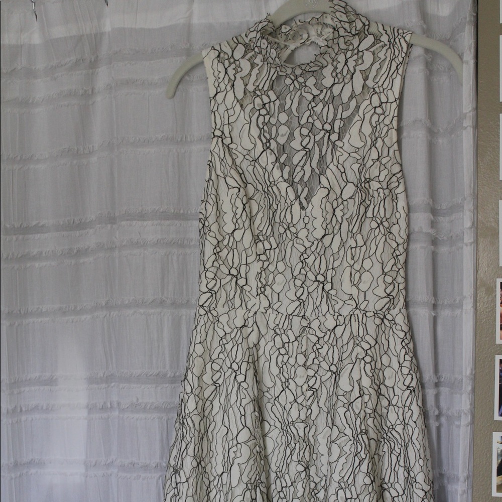 Keepsake white lace cocktail dress